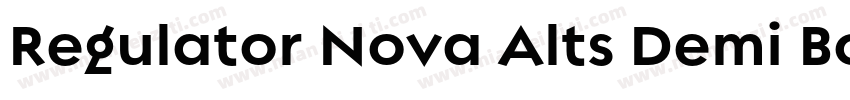 Regulator Nova Alts Demi Bold字体转换